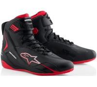 Alpinestars Honda Faster-4 Zapatos de moto, negro-rojo, tamaño 46 para Hombres