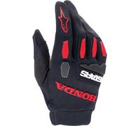 Alpinestars Honda Full Bore Guantes de motocross, negro/rojo, Talla S