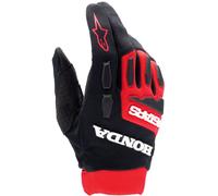 Alpinestars Honda Full Bore Guantes de motocross, rojo/negro, Talla 2XL