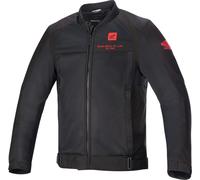 Alpinestars Honda Luc V2 Air Chaqueta textil de motocicleta, negro-rojo, tamaño L para Hombres