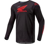 Alpinestars Honda Racer Iconic Maillot de motocross, negro/rojo, Talla XL