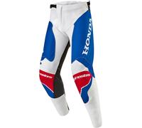 Alpinestars Honda Racer Iconic Pantalones de motocross, blanco/azul/rojo, Talla 30