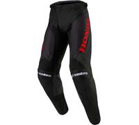 Alpinestars Honda Racer Iconic Pantalones de motocross, negro/rojo, Talla 28