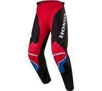 Alpinestars Honda Racer Iconic Pantalones de motocross, Rojo/Blanco/Negro, Talla 28