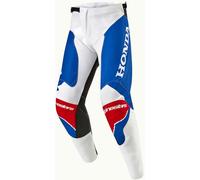 Alpinestars Honda Racer Iconic, pantalones textiles 38 male Blanco/Azul Claro/Rojo Claro/Negro