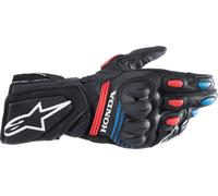 Alpinestars Honda SP-8 V3 Guantes de motocicleta, negro-rojo-azul, tamaño M para Hombres