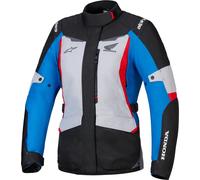Alpinestars Honda Stella ST-1 Chaqueta textil impermeable para mujer, negro-gris-azul, tamaño 2XL