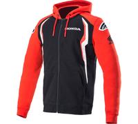 Alpinestars Honda Sudadera con capucha zip, negro/rojo, Talla 5XL