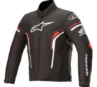 Alpinestars T-SP-1 Chaqueta textil de motocicleta impermeable, negro-blanco-rojo, tamaño M