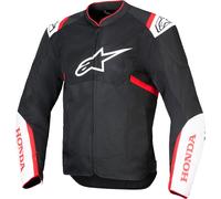 Alpinestars Honda T-Sps Air V2 Chaqueta Textil Moto, Negro/Blanco/Rojo, Talla S