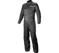Alpinestars Hurricane Rain V2, traje de lluvia 4XL female Negro