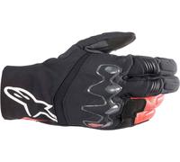 Alpinestars Hyde XT Drystar® XF Guantes de motocicleta impermeables, negro/rojo, Talla XL