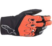 Alpinestars Hyde XT Drystar® XF Guantes de motocicleta impermeables, negro-rojo, tamaño S para Hombres