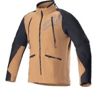 Alpinestars Hyde XT Stretch Drystar XF chaqueta textil impermeable para motocicletas, negro/beige, Talla S