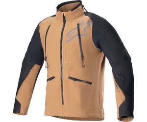 Alpinestars Hyde XT Stretch Drystar XF chaqueta textil impermeable para motocicletas, negro/beige, Talla S