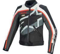 Alpinestars Idles chaqueta textil de motocicleta para mujer repelente al agua, negro-blanco-rojo, tamaño XL