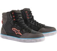 Alpinestars J-6 Canvas Zapatos de moto impermeables, negro/gris, Talla 7,5 (40)