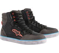 Alpinestars J-6 Canvas, zapatos impermeables 12 US male Negro/Gris Oscuro/Azul Claro