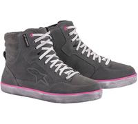 Alpinestars J-6 Impermeable Señoras Zapatos de Motocicleta, gris-rosa-lila, tamaño 38 para Mujer