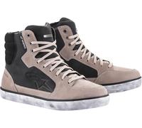 Alpinestars J-6 Zapatos impermeables, negro-gris-blanco, tamaño 45