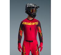 Alpinestars Jersey Supertech Scenz 2026 Red Black Yellow, Talla: XL