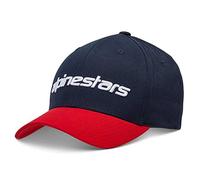 Alpinestars Linear Hat Gorra de béisbol, Navy/Red, S-M Hombres