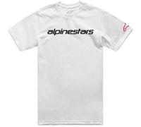 Alpinestars Linear Wordmark 2.0 Camiseta, Blanco, Talla M