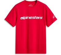 Alpinestars Linear Wordmark 2.0 Camiseta, rojo, tamaño 2XL para Hombres