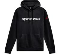 Sudadera con capucha Alpinestars Linear Wordmark V3 Negro/Blanco/RojoL Negro,Blanco,Rojo
