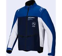Alpinestars Lite-Dura Softshell Chaqueta de motocross, blanco-azul, tamaño S para Hombres