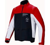 Alpinestars Lite-Dura Softshell Chaqueta de motocross, negro-blanco-rojo, tamaño 2XL para Hombres