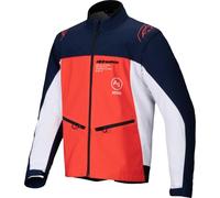 Alpinestars Lite-Dura Softshell Giacca da motocross, arancione/bianco/blu, XL