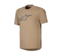 Alpinestars A-Dura Maillot de ciclismo de manga corta, marrón, tamaño L para Hombres