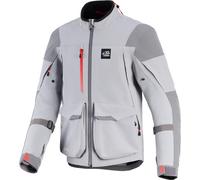 Alpinestars Maxdura Drystar XF Chaqueta Textil de Motocicleta Impermeable, gris/gris claro, Talla 2XL