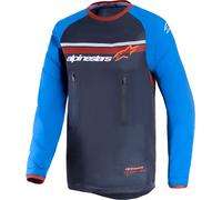 Alpinestars Maxdura Dual, jersey 4XL male Gris Oscuro/Azul/Naranja