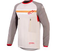 Alpinestars Maxdura Dual Maillot de motocross, gris/marrón, Talla M
