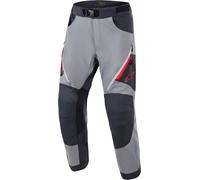 Alpinestars Maxdura Dual Pantalones textiles de motocicleta, gris/rojo, Talla Short 34