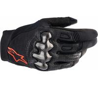 Alpinestars Megawatt Guantes de motocross, negro/rojo, Talla S
