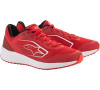 Alpinestars Meta Road Zapatos de moto, blanco-rojo, tamaño 42 para Hombres