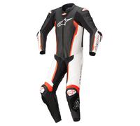 alpinestars Missile V2 Conjunto de cuero 1 pieza Negro/Blanco/Rojo neón 50 hombres