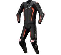 Alpinestars Missile V2, traje de cuero 2pcs. 60 male Negro/Rojo Neón