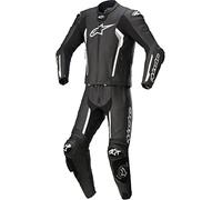 Alpinestars Missile V2 Traje de Cuero de Motocicleta de Dos Piezas (Black/White,46)