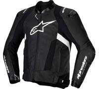 Alpinestars Missile V3, chaqueta de cuero 54 male Negro/Blanco