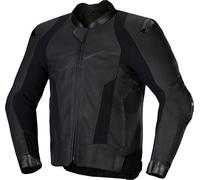 Alpinestars Missile V3 Chaqueta de cuero para moto, negro, tamaño 50 para Hombres