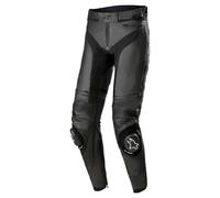 Alpinestars Missile V3 Pantalones de cuero para motocicleta, negro, Talla 58