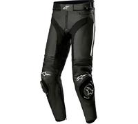 Alpinestars Missile V3, pantalones de cuero 60 male Negro/Blanco