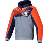 Alpinestars MM93 Chrome V2 Sport Sudadera con capucha y cremallera para motocicleta, tamaño S para Hombres