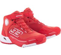 Alpinestars MM93 CR-X Drystar Zapatos de motocicleta, blanco-rojo, tamaño 44 para Hombres