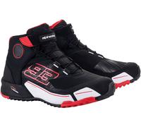 Alpinestars MM93 CR-X Drystar Zapatos de motocicleta, negro-blanco-rojo, tamaño 39 para Hombres