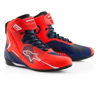 Alpinestars MM93 Faster-4 Zapatos de moto, negro-rojo, tamaño 48 para Hombres